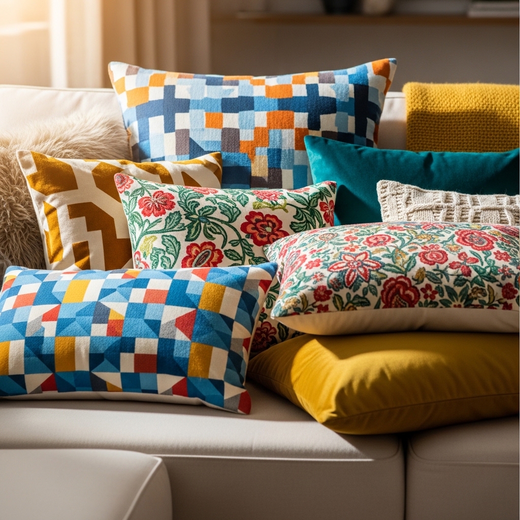4. Breezy Throw Pillows