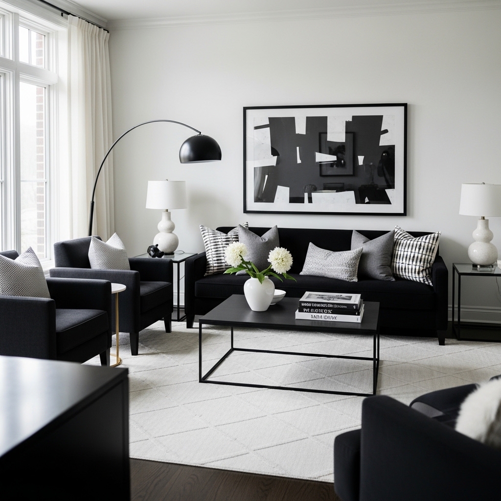 5. Classic Black and White