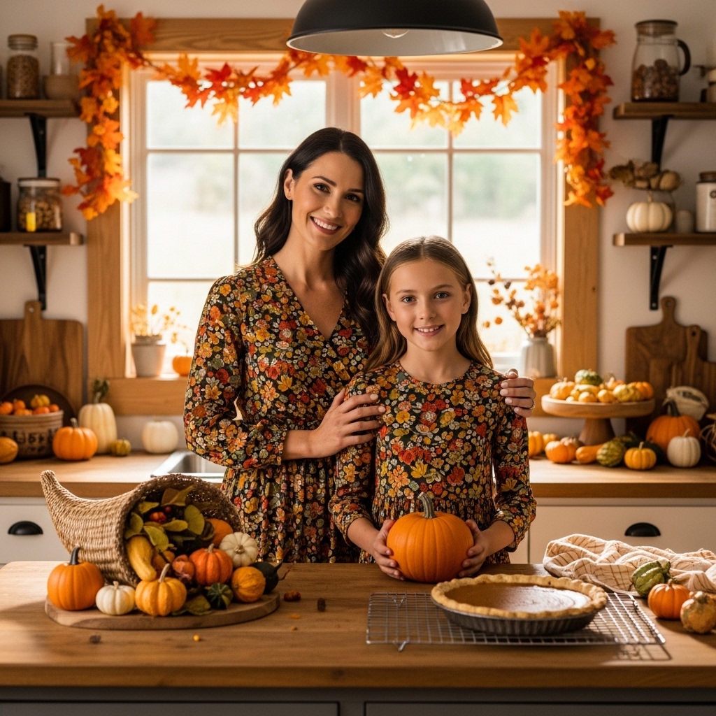 2. Festive Floral Dresses