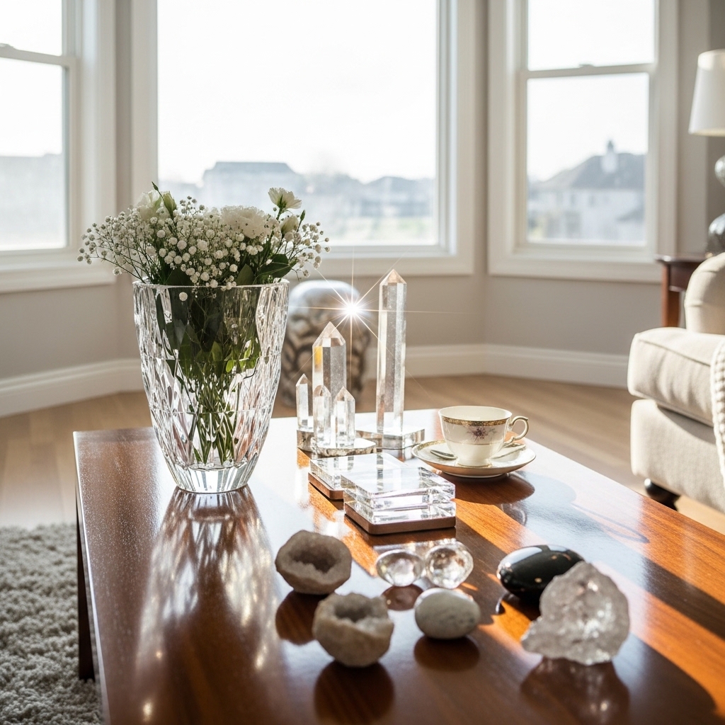 6. Crystal Accents in Furniture