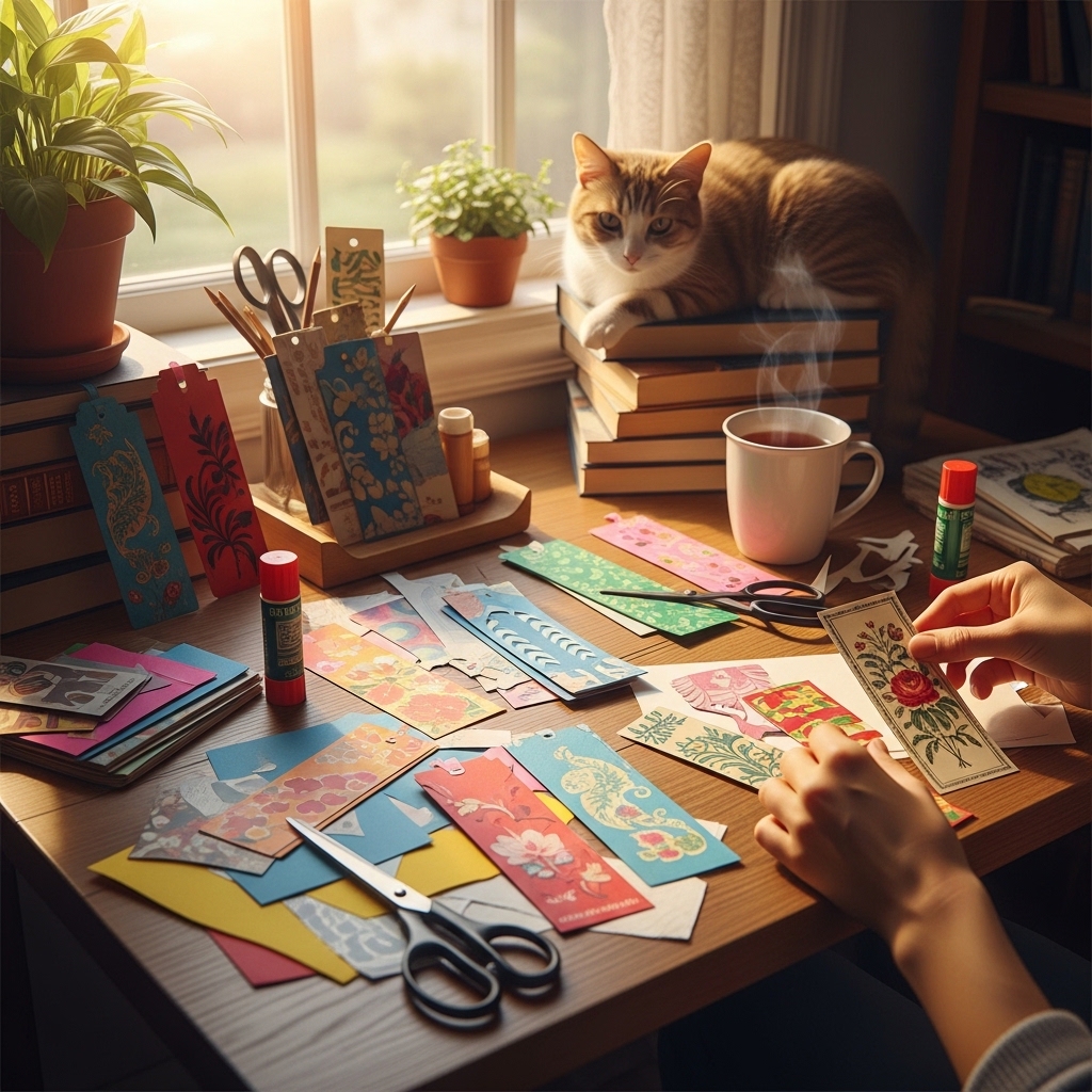 28. Create Unique Bookmarks from Recycled Paper
