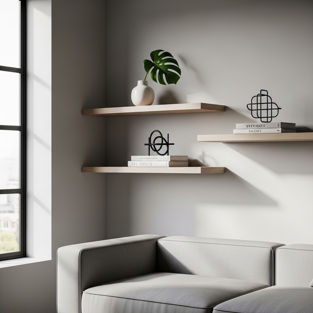 1. Floating Shelves