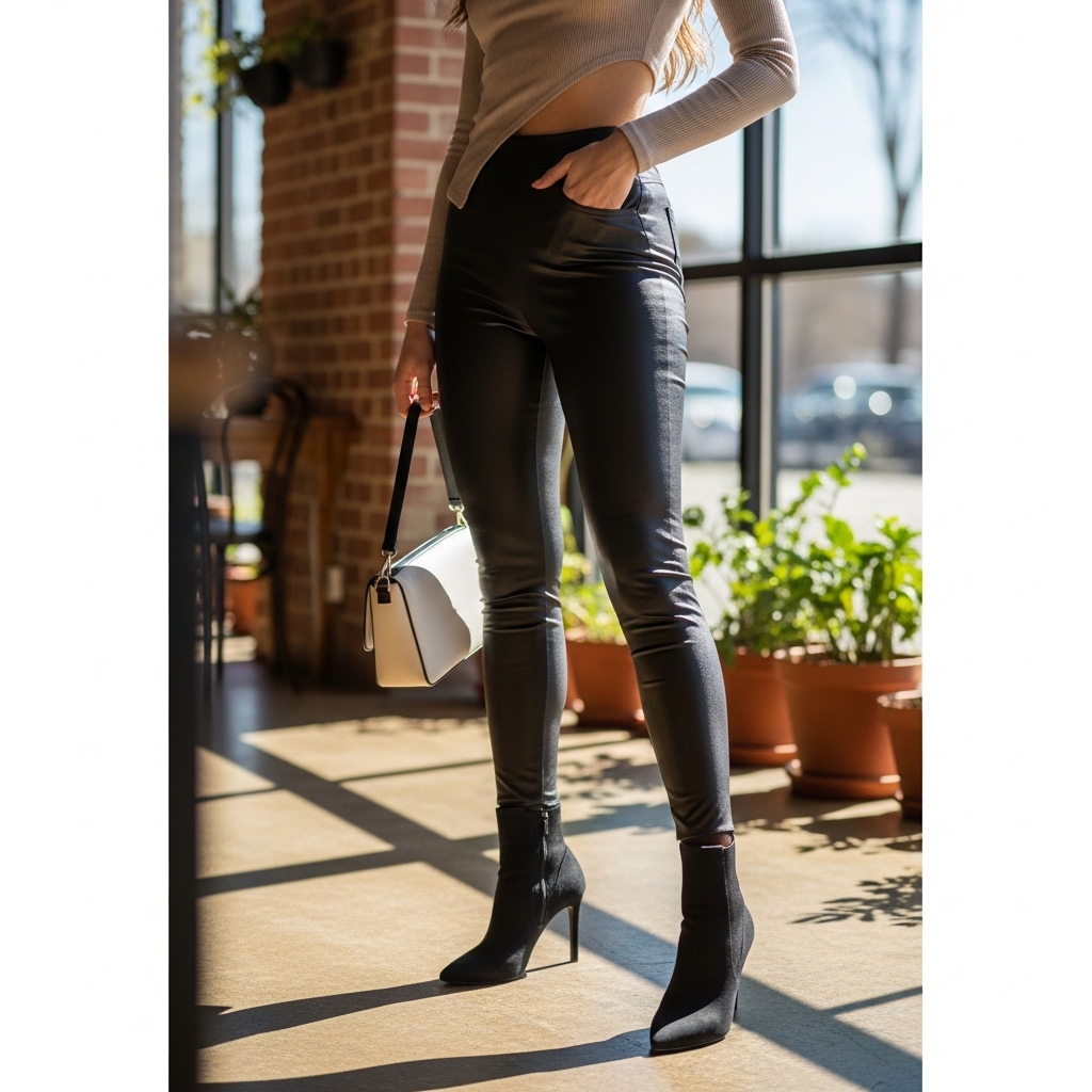 9. Faux Leather Leggings