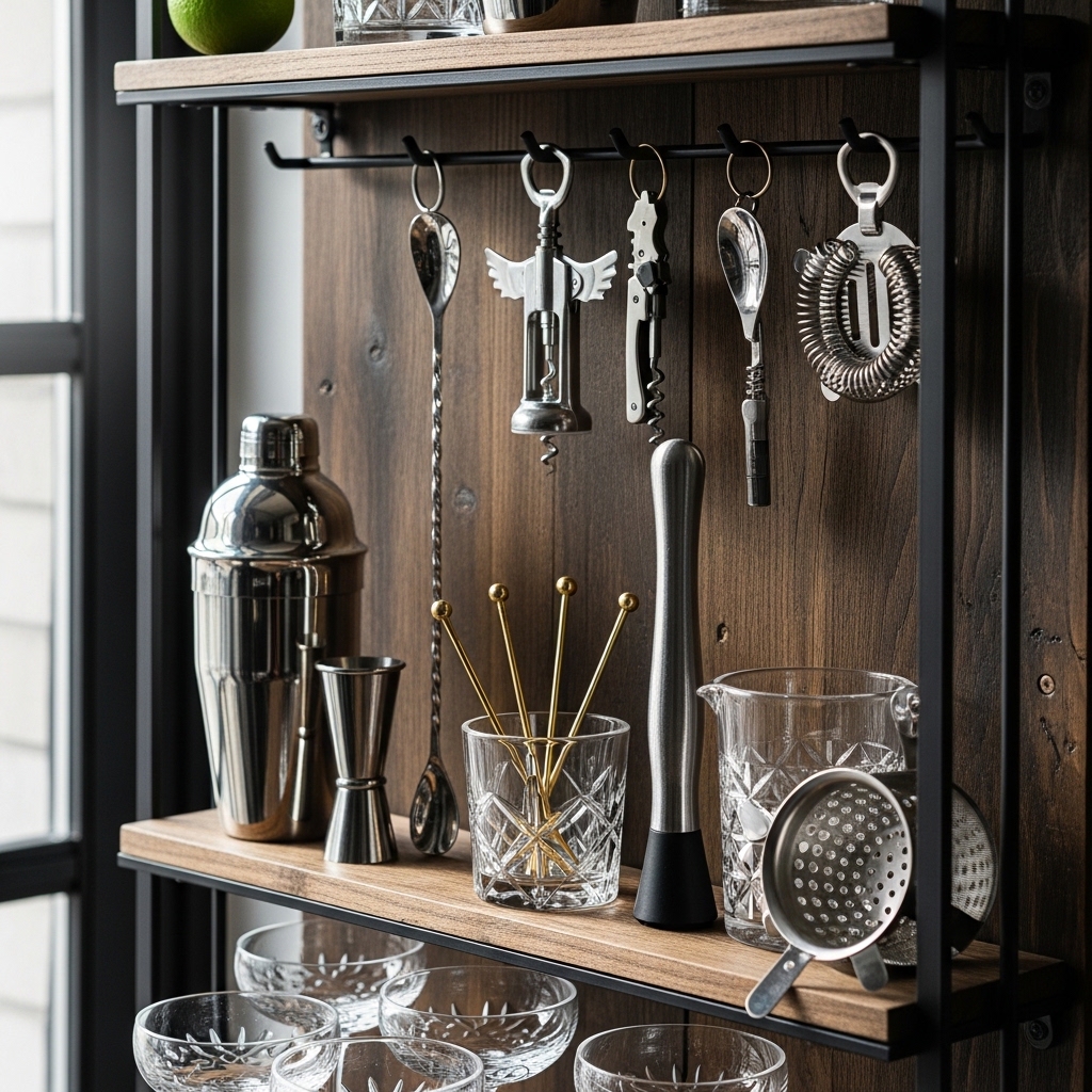 9. Barware Display Rack