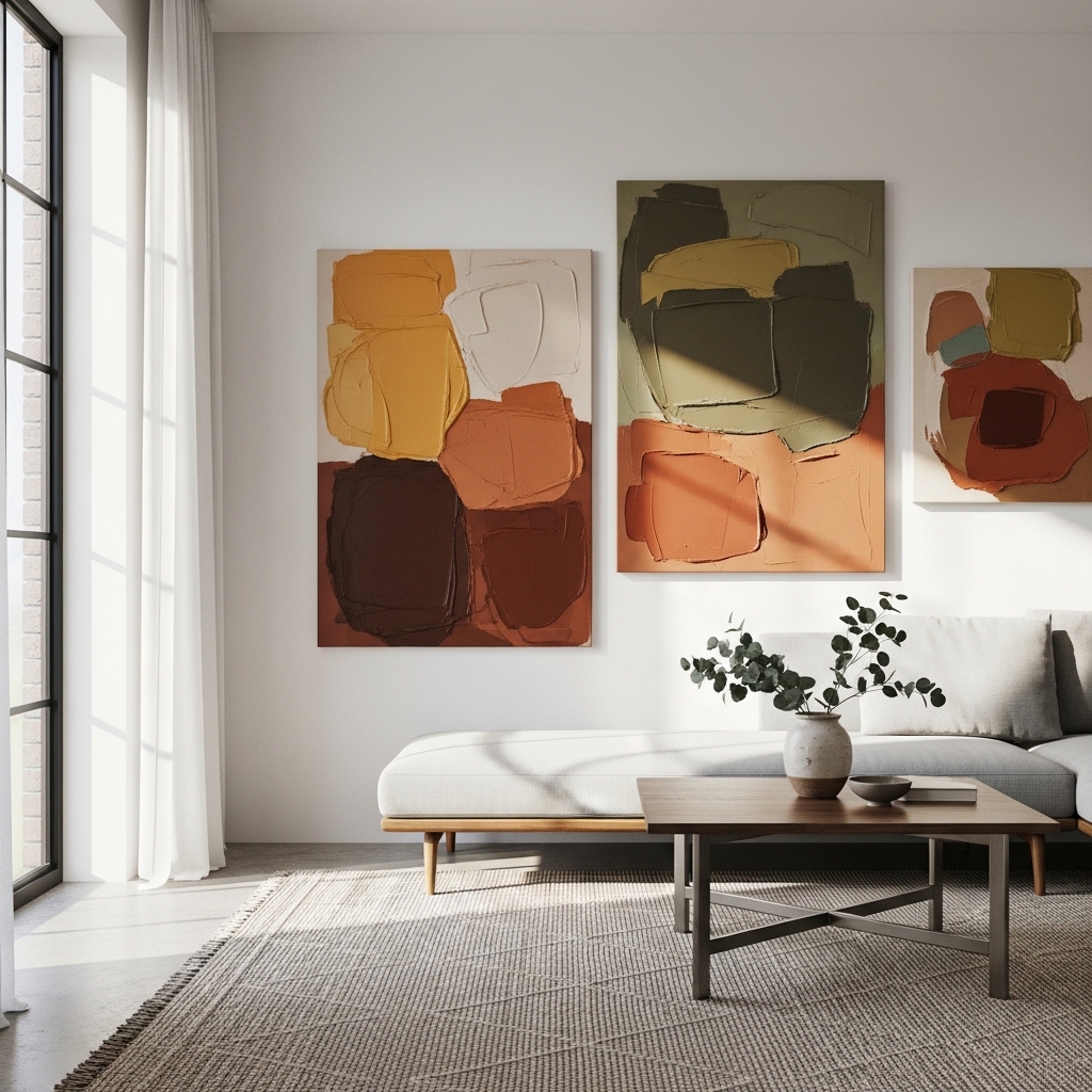 8. Canvas Art with Texture