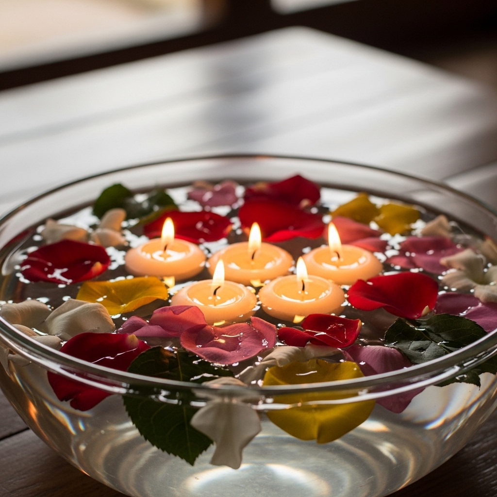 1. Floating Candle Centerpieces