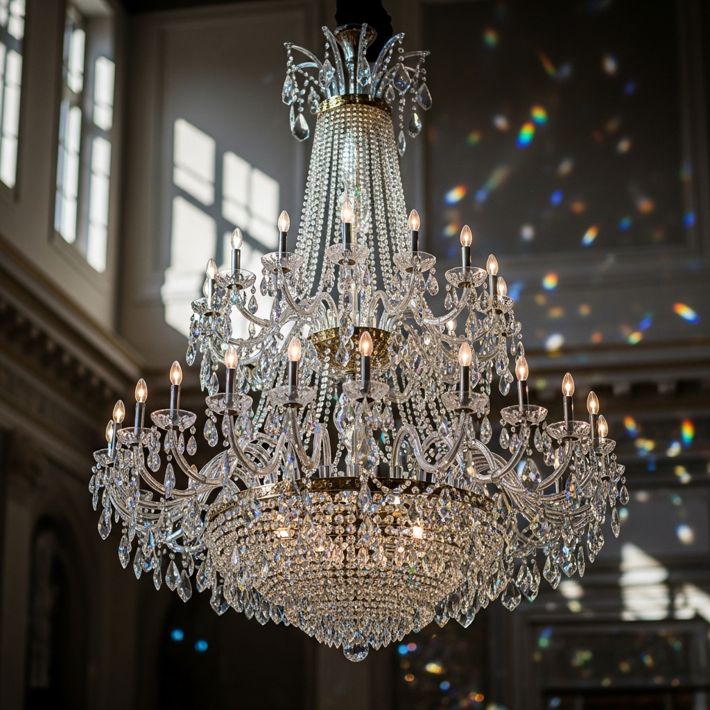 1. Crystal Chandeliers