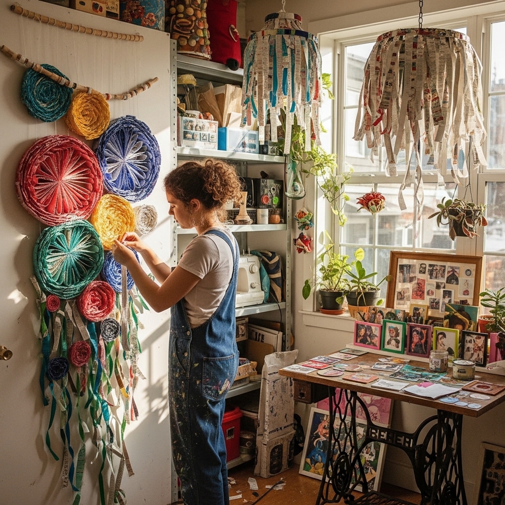 37. Upcycle Old Phone Books into Unique Art