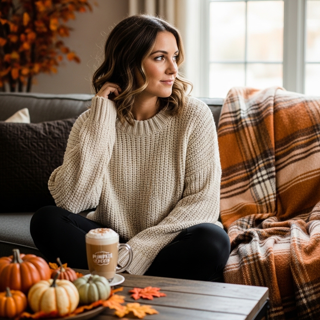 1. Cozy Knit Sweater and Leggings