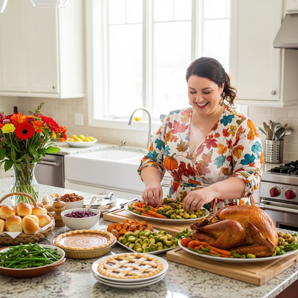 8. Printed Wrap Dress