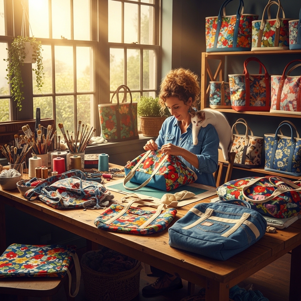 27. Upcycle Old Bags into Stylish Totes