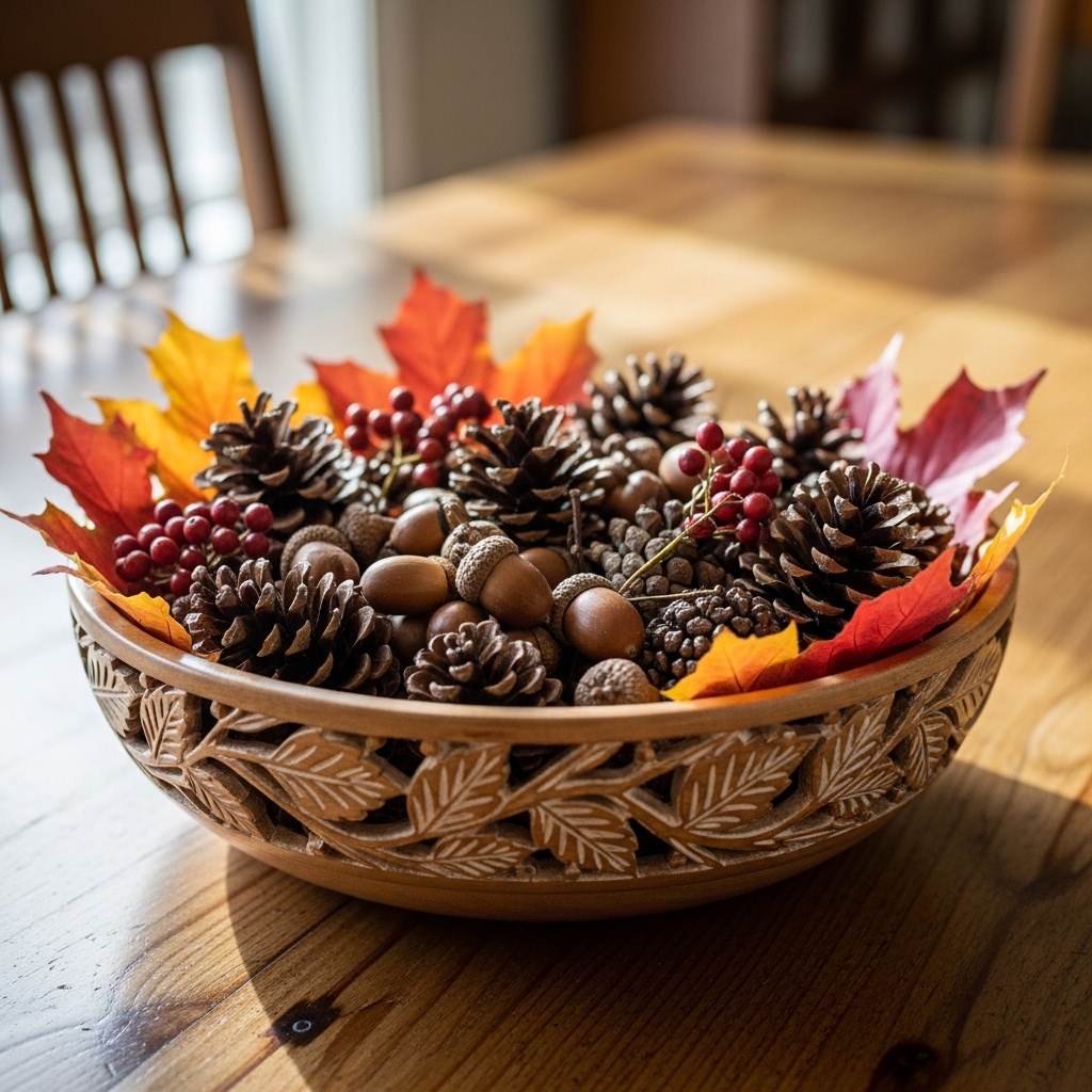 6. Decorative Bowl with Seasonal Elements