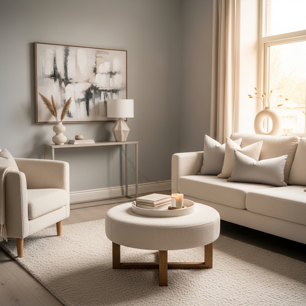 3. Pale Grays and Creams