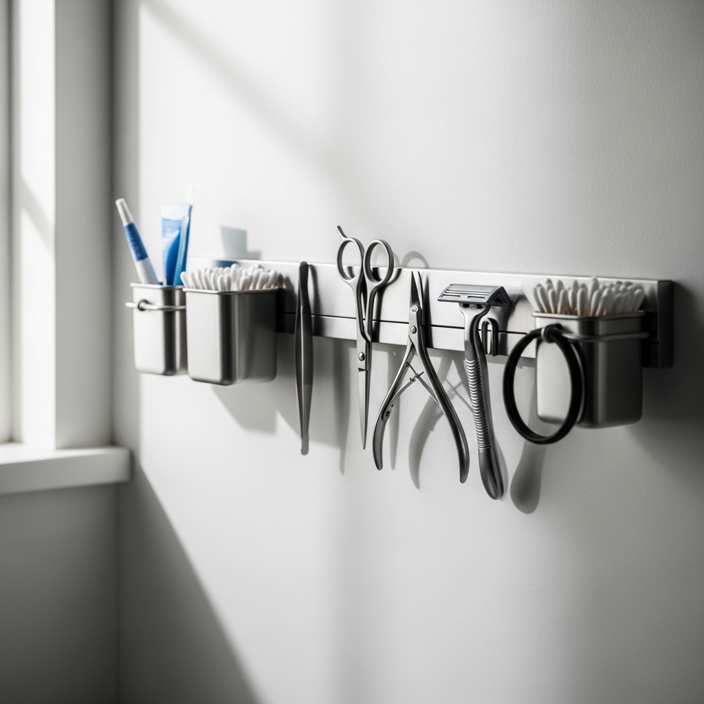 3. Magnetic Strips for Small Items