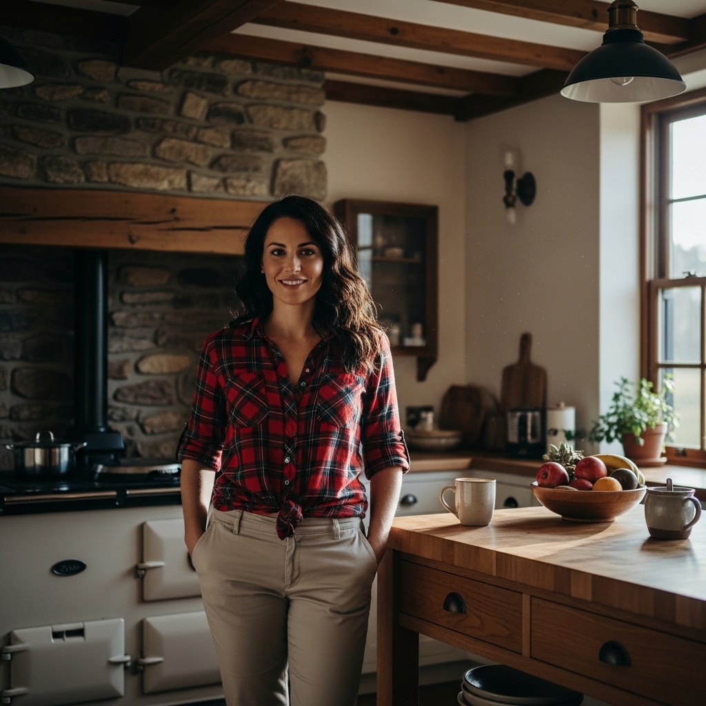 6. Plaid Shirt and Chinos