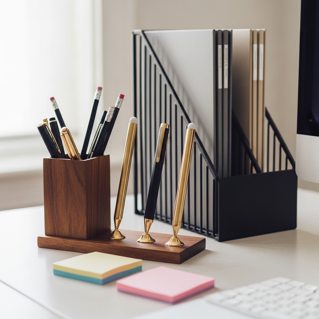 2. Organized Desk Accessories