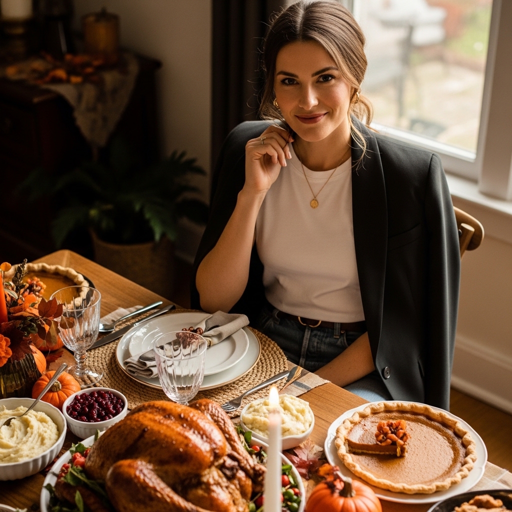 1. Classic White Tee and Blazer