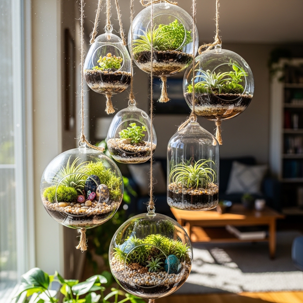 4. Hanging Terrariums