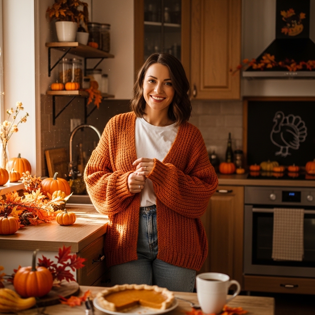 4. Oversized Cardigan with Jeans