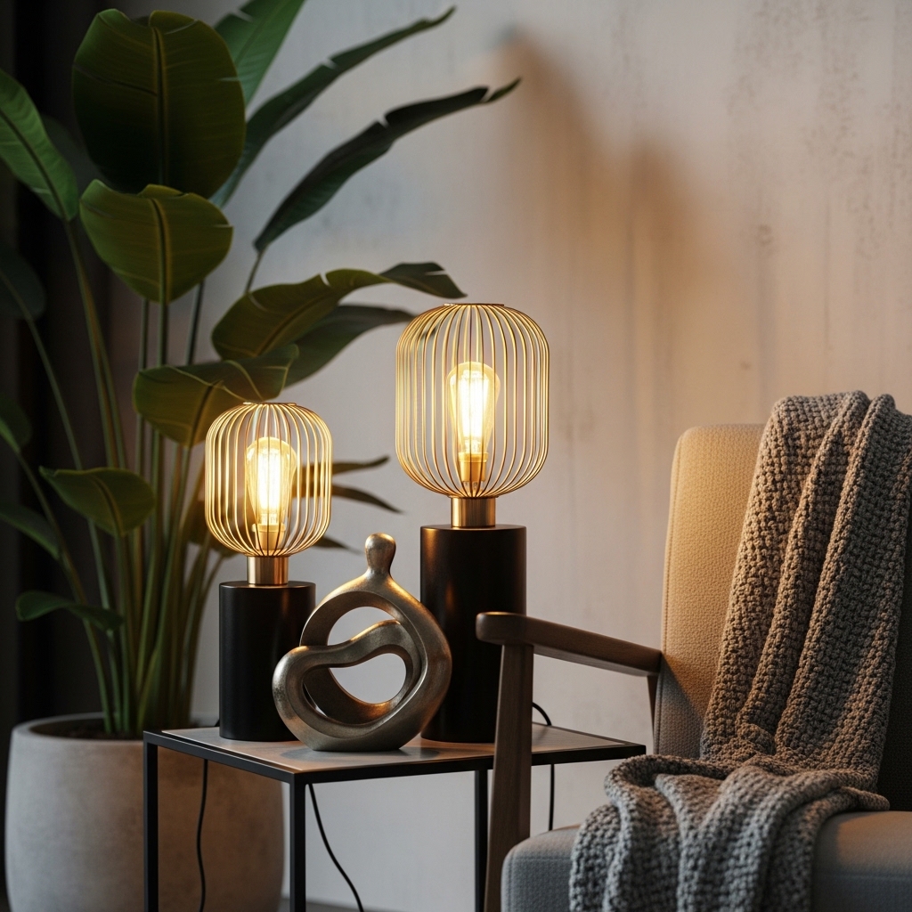 7. Colorful Table Lamps