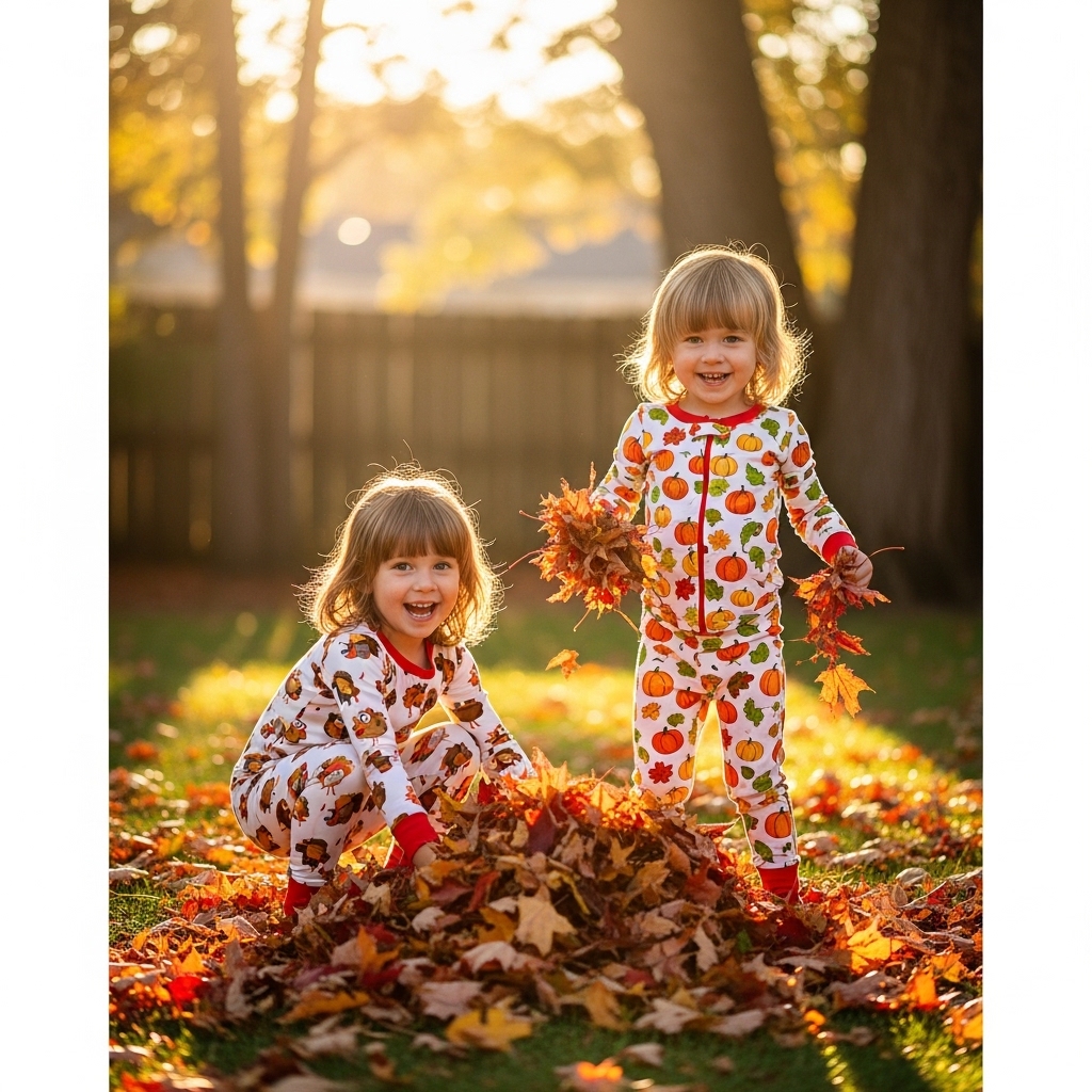 8. Cute Thanksgiving PJs