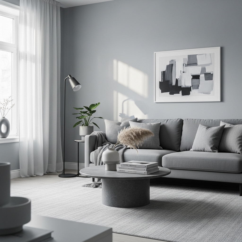 2. Soft Gray Serenity