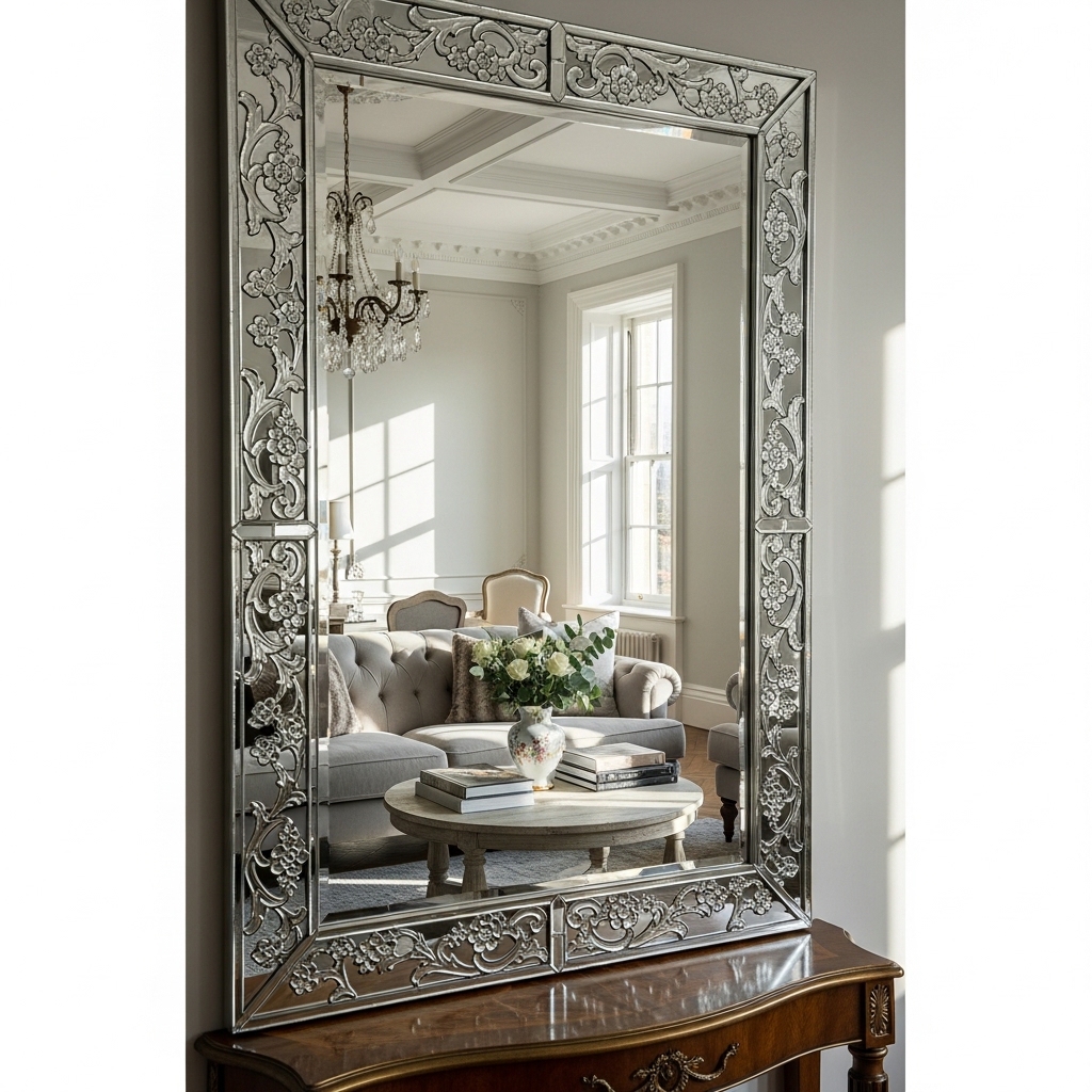 8. Crystal Accent Mirrors