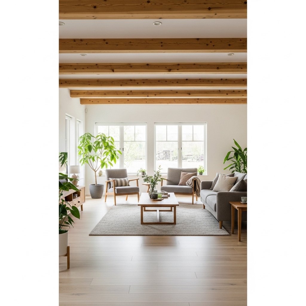 4. Natural Wood Beams