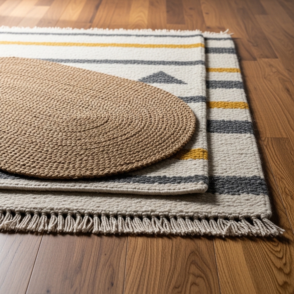 1. Layering Rugs