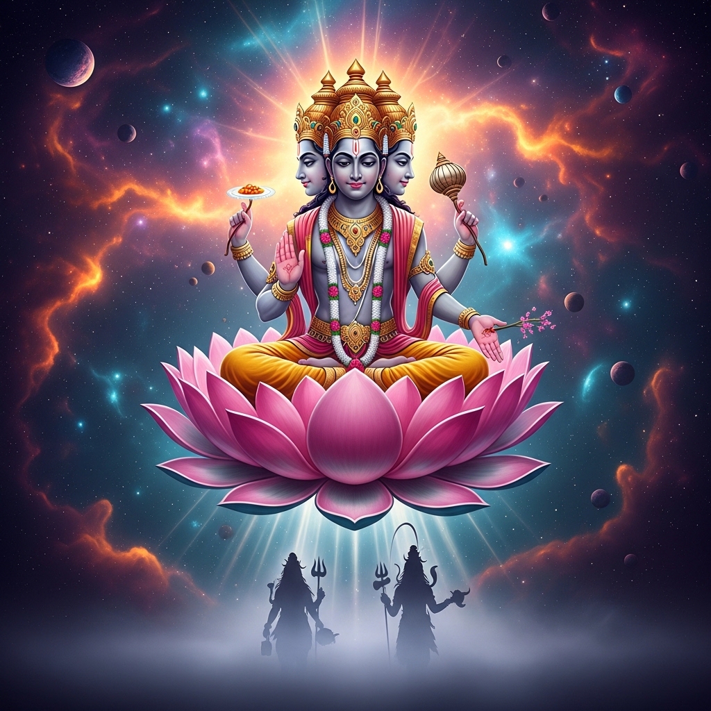 Brahma's Role in the Trimurti: The Creator God