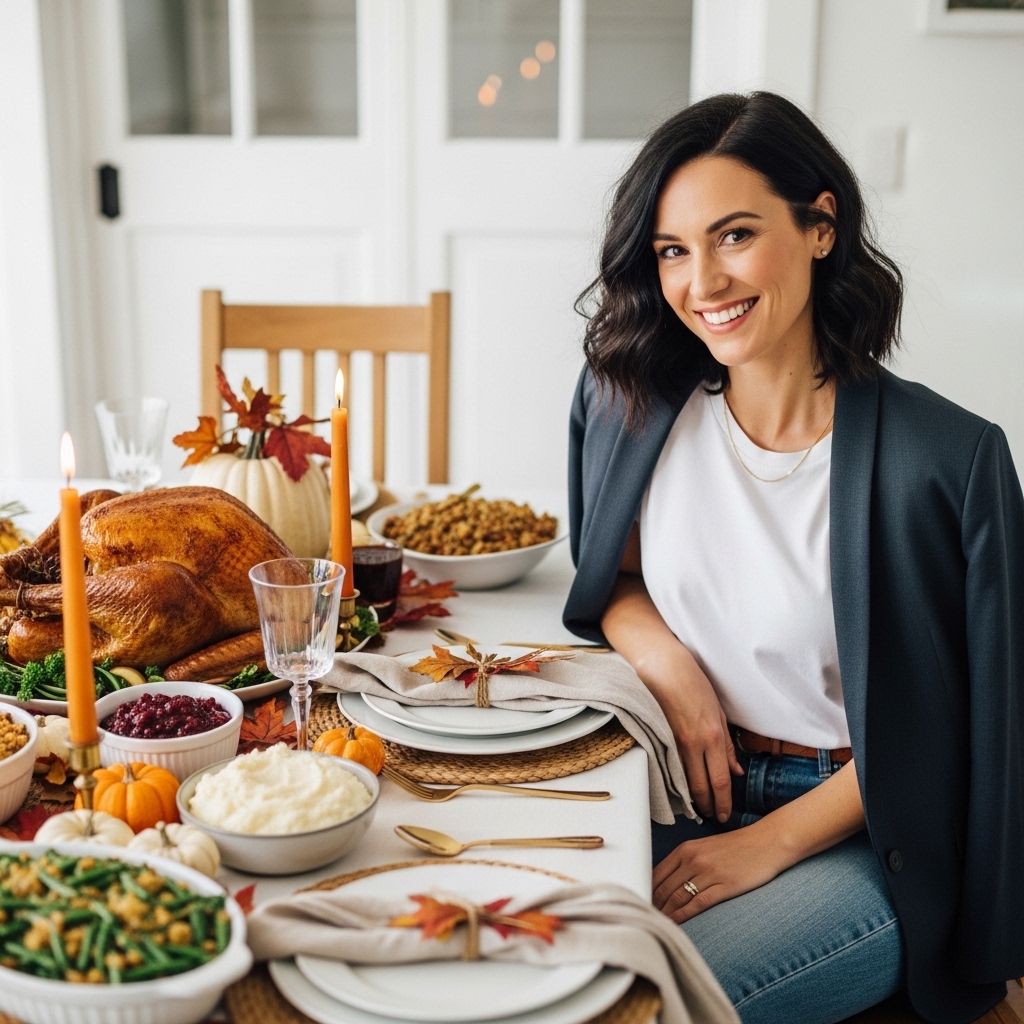 1. Classic White Tee and Blazer