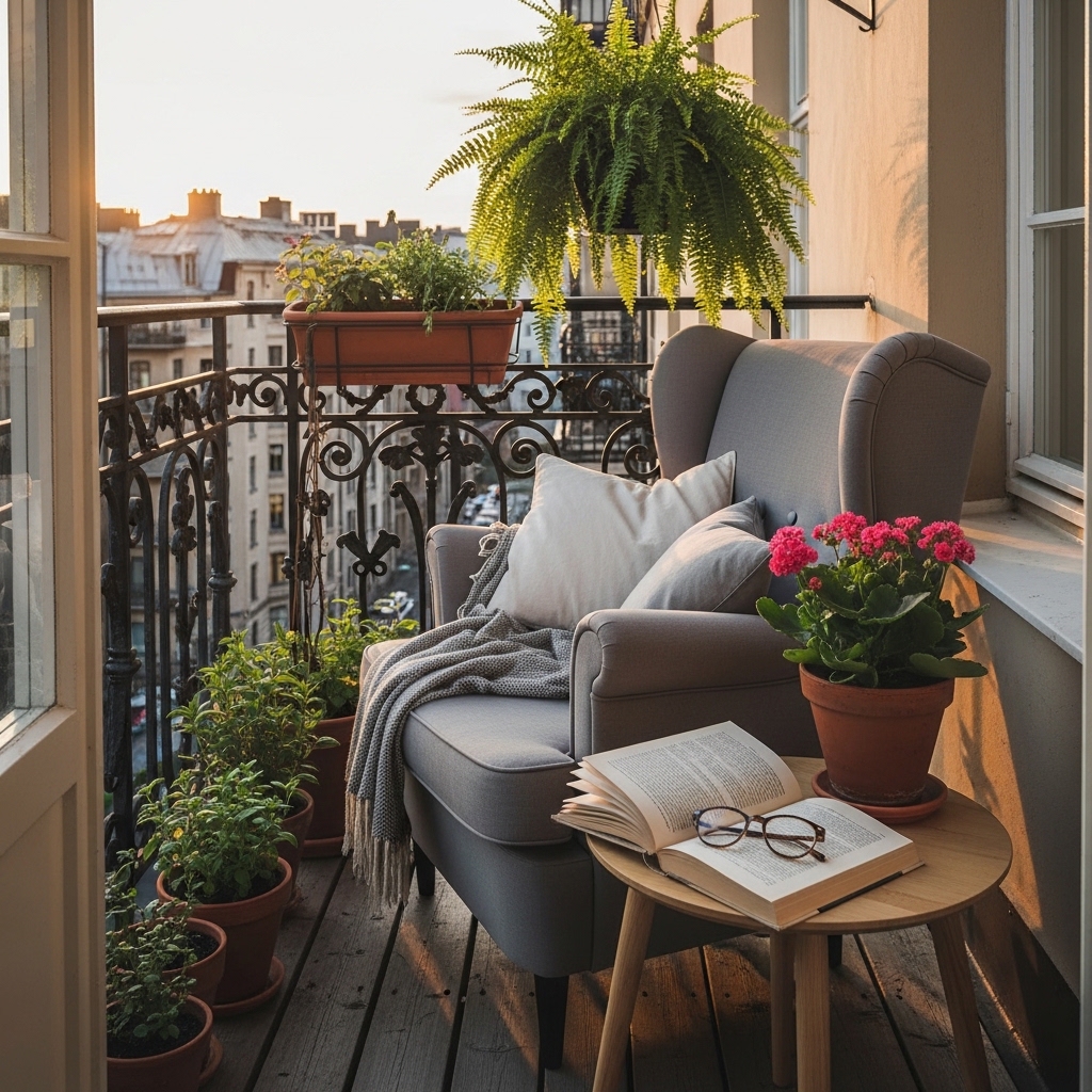 6. Balcony Reading Spot