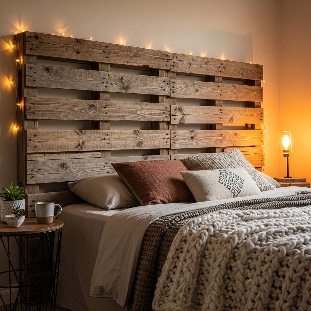 5. DIY Pallet Headboard