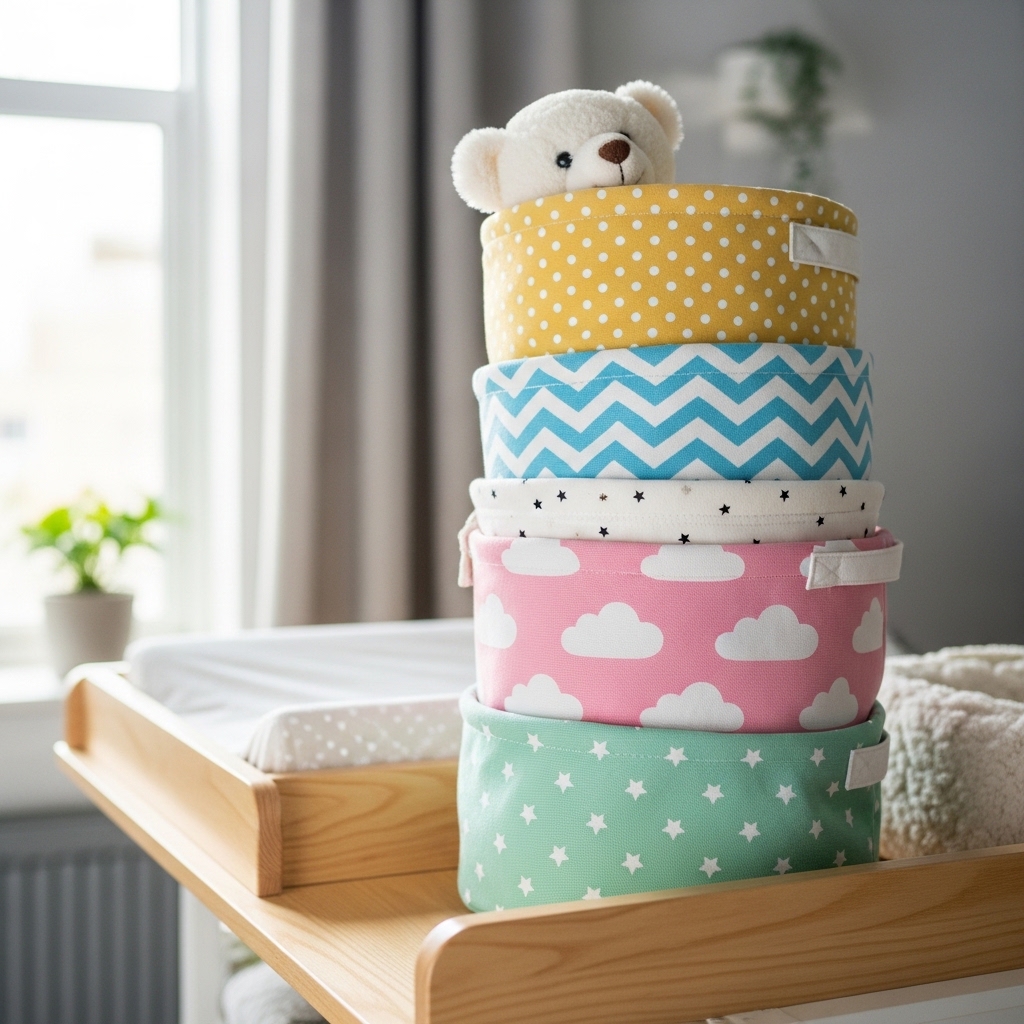 3. Decorative Fabric Baskets