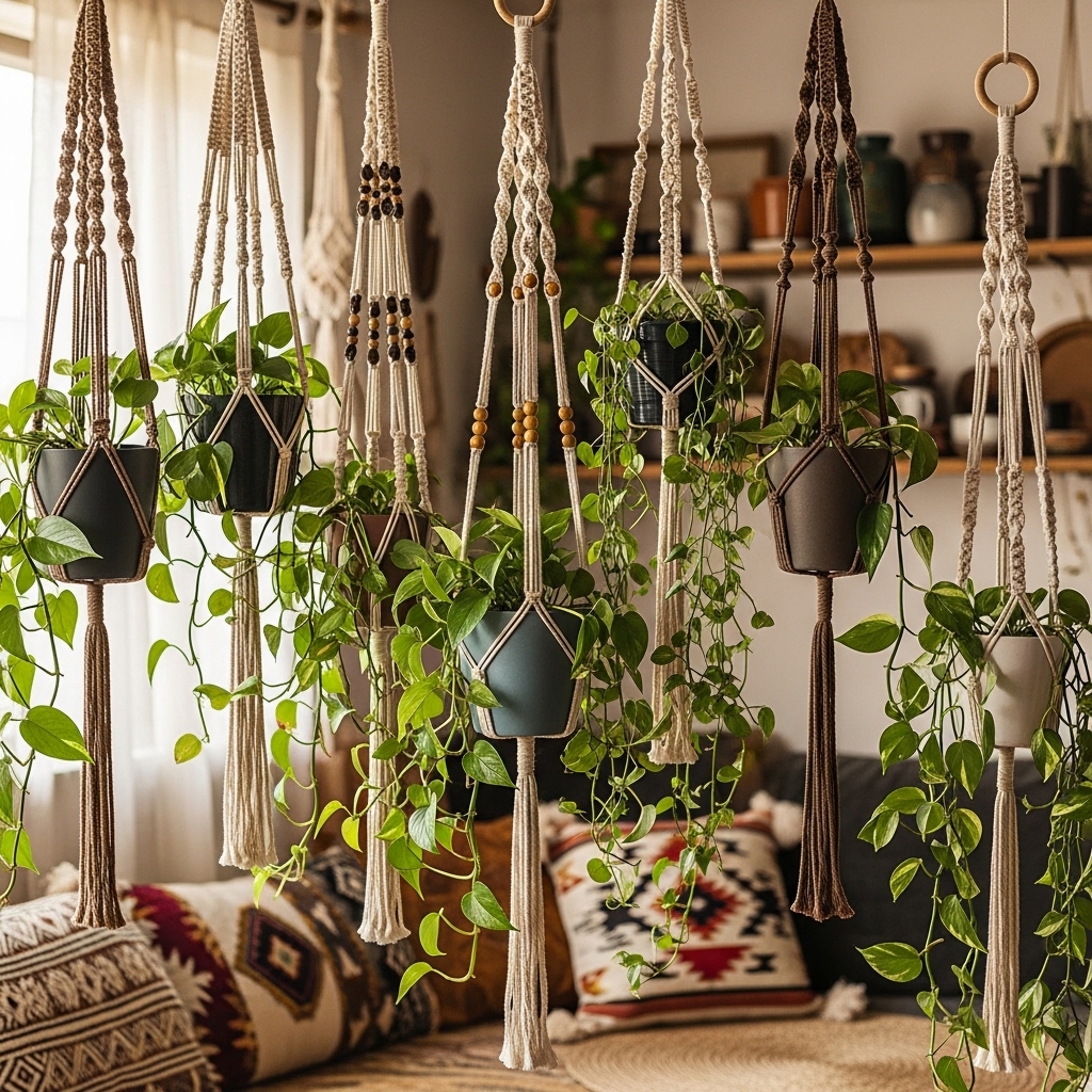 7. Macramé Plant Hangers