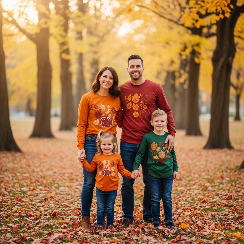 4. Autumn-Themed Graphic Tees