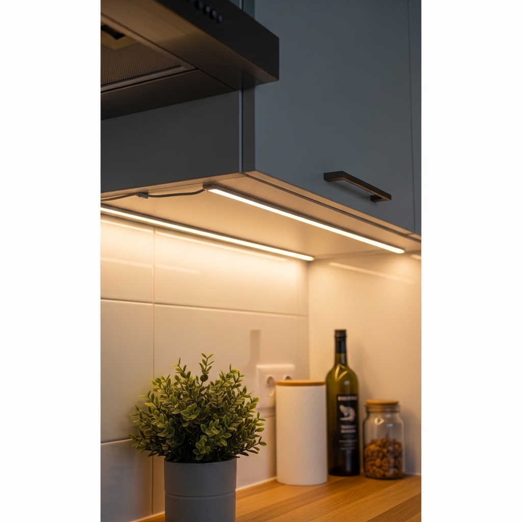 1. LED Strip Lighting Under Cabinets
