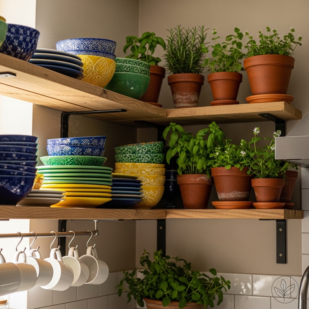 1. Open Shelving