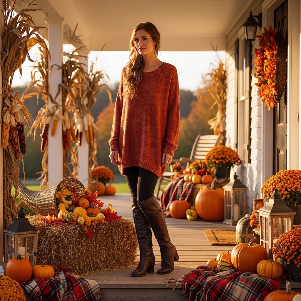 8. Comfy Tunic and Boots