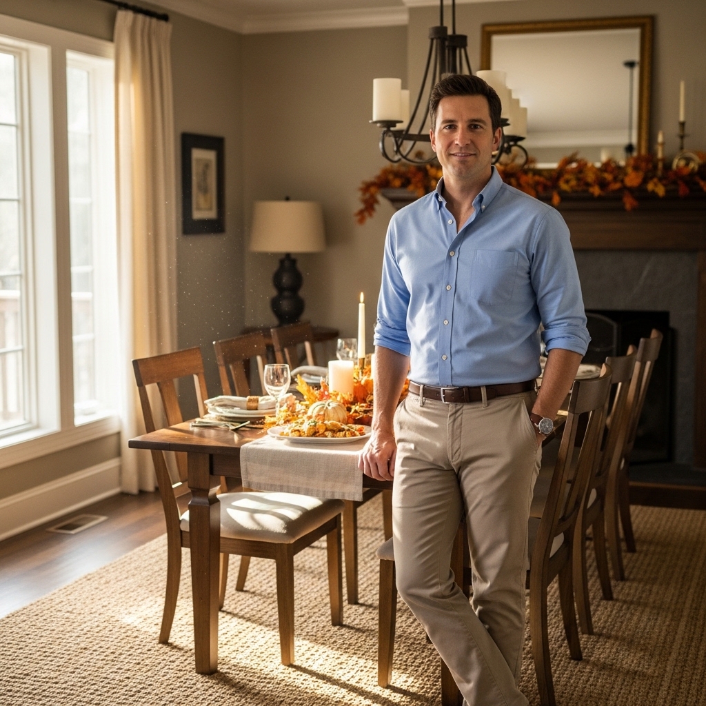 1. Classic Button-Down Shirt and Chinos