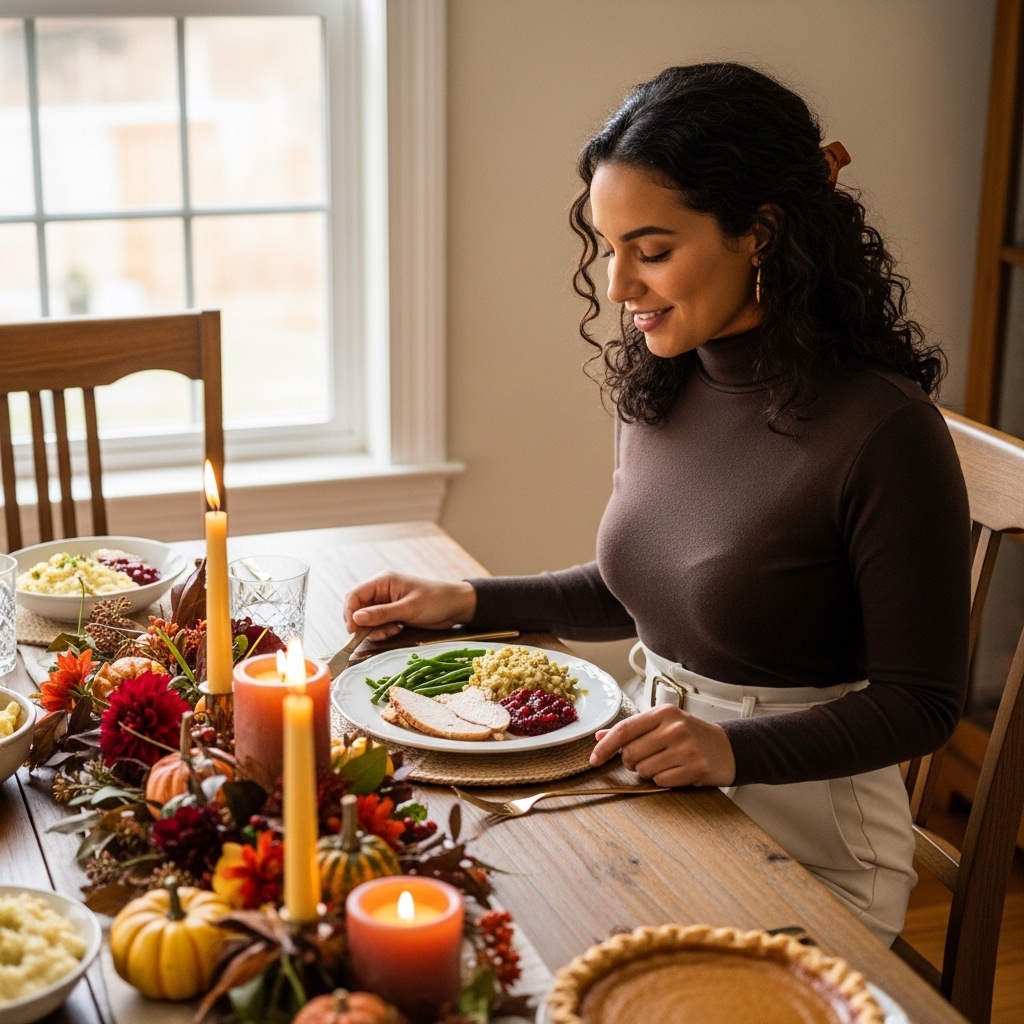 6. Turtleneck & Wide-Leg Pants