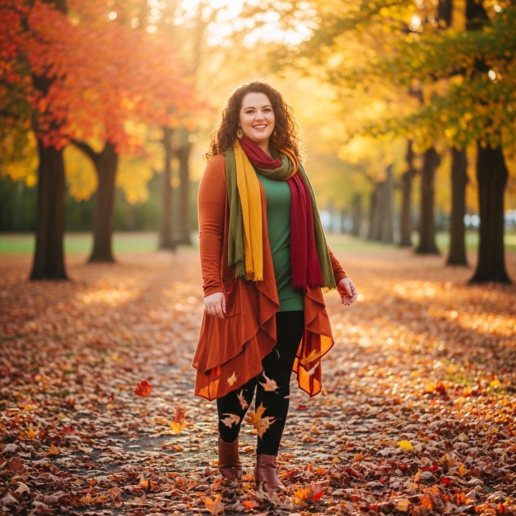 5. Layered Cardigan with Leggings