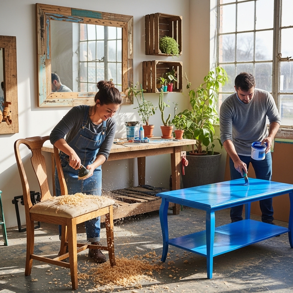 1. Upcycle Old Furniture into Stylish Statement Pieces