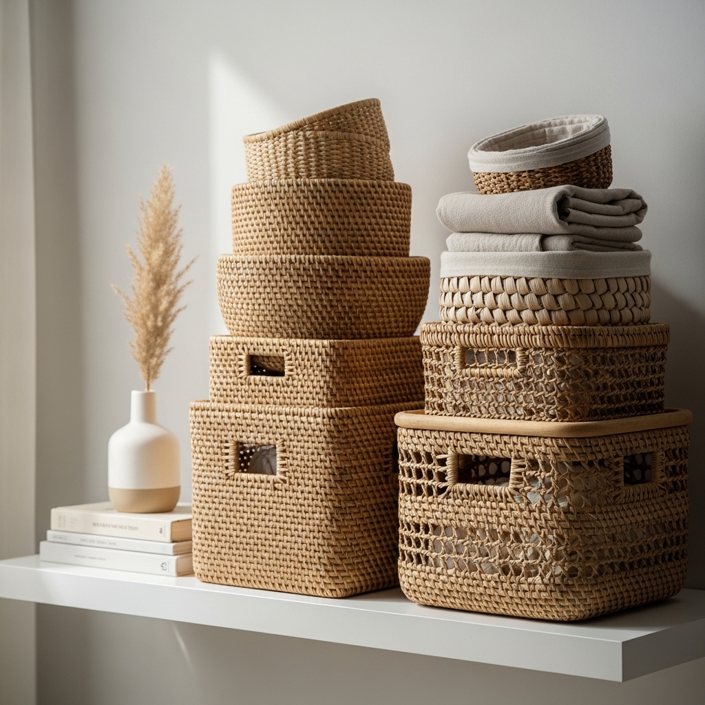 7. Functional Storage Baskets