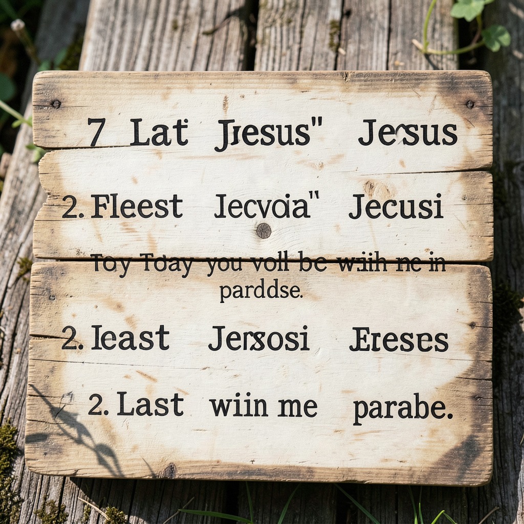 7 last words of Jesus and their meanings