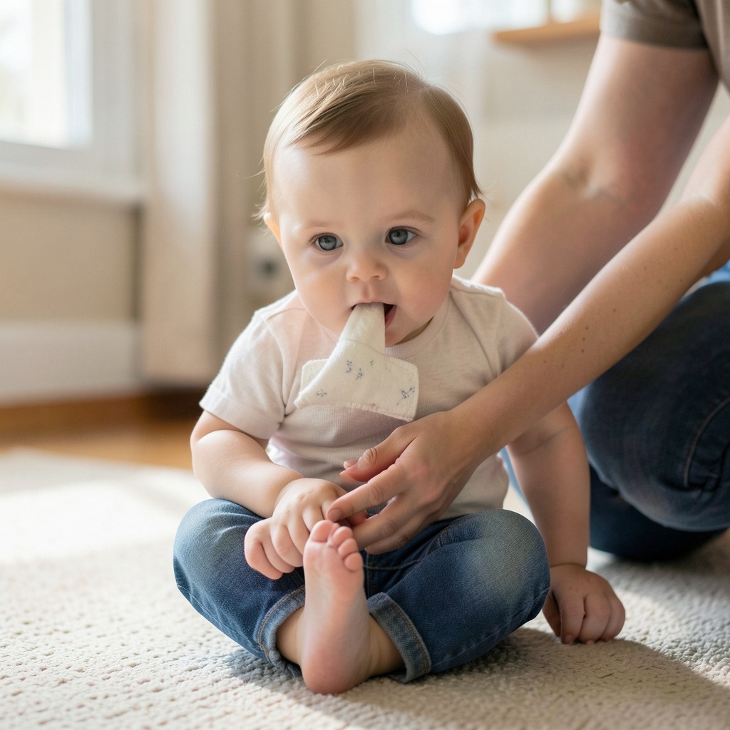 baby putting foot in mouth superstition
