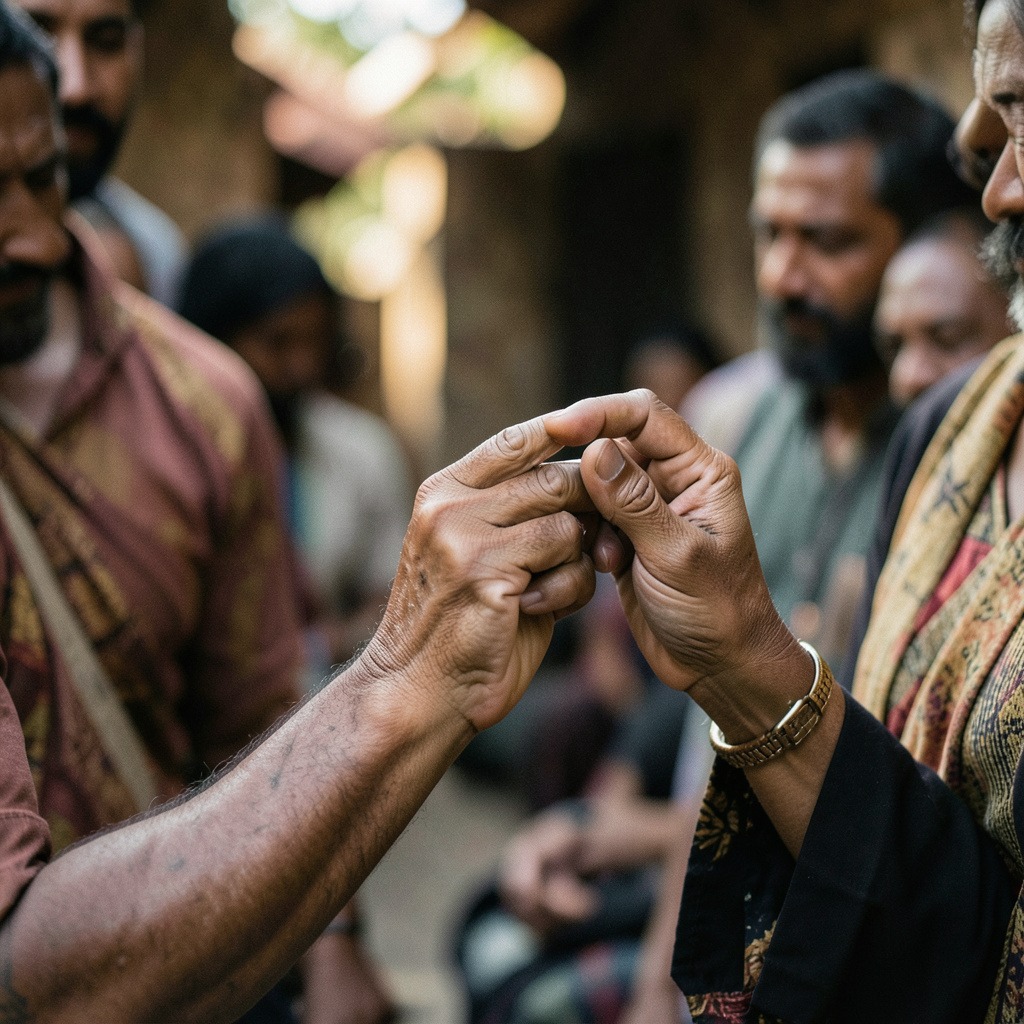 biblical meaning of right hand itching