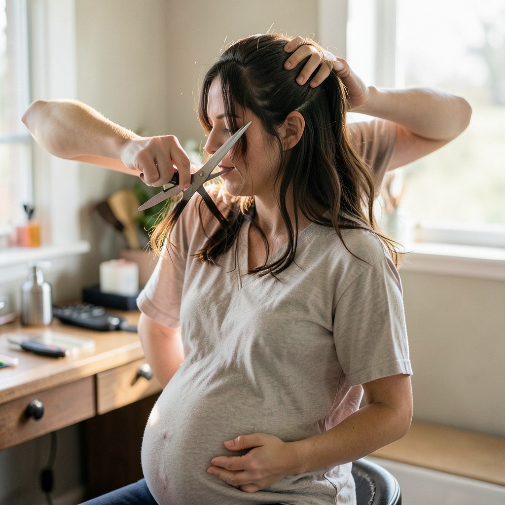 cutting hair while pregnant superstition