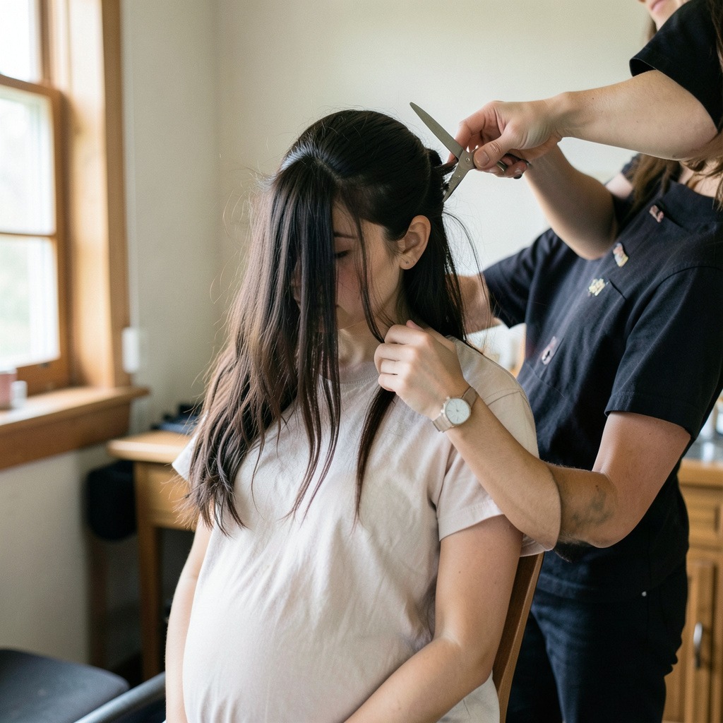 cutting hair while pregnant superstition