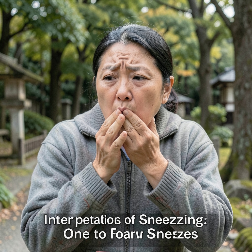 Japanese sneezing superstition